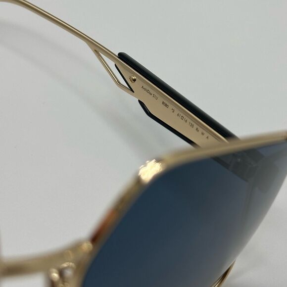 NEW Dior Sunglasses Archidior S1U Shiny Gold Blue Women - Picture 10 of 13